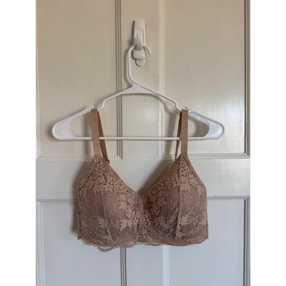 Thirdlove tan lace bra size medium +. Some light lace pilling